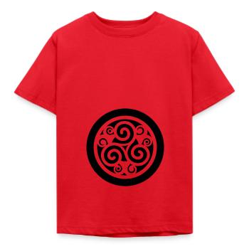 Keltisches Symbol - Kinder T-Shirt - Rot - Vorne - AI Model Kid Male (0cm)