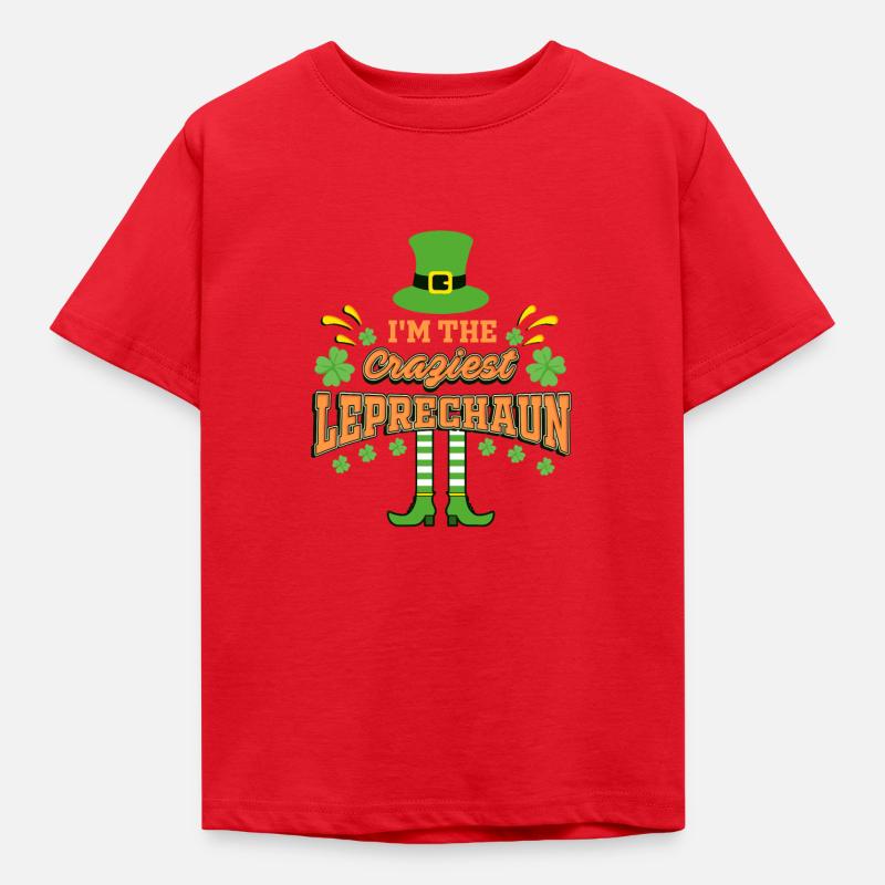 ST PATRICK - Kinder T-Shirt - Rot