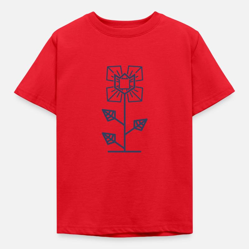 Flower Power - Kinder T-Shirt - Rot