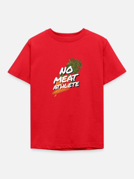 Kein Fleisch ATHLETE Vegan - Kinder T-Shirt - Rot