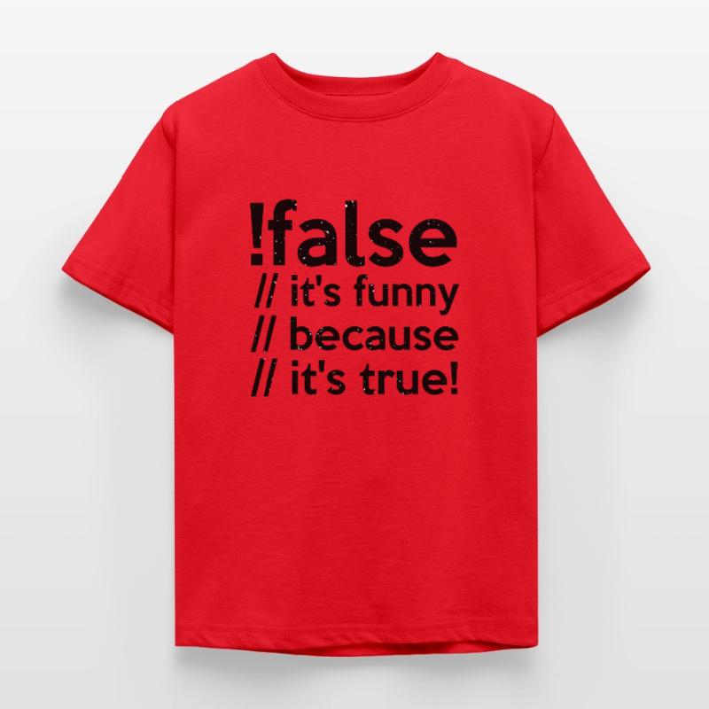 Programmierer false true Informatiker Student Code Kinder T-Shirt