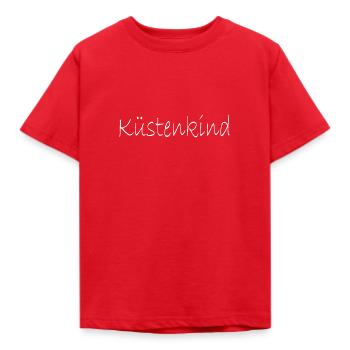 Kuestenkind - Kinder T-Shirt - Rot - Vorne - AI Model Kid Male (0cm)