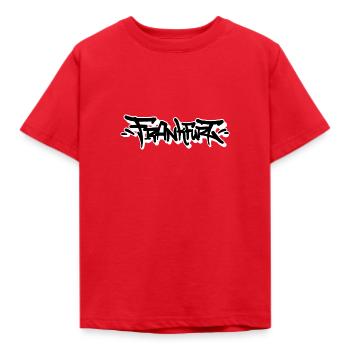 Frankfurt Tag Style - Kinder T-Shirt - Rot - Vorne - AI Model Kid Male (0cm)
