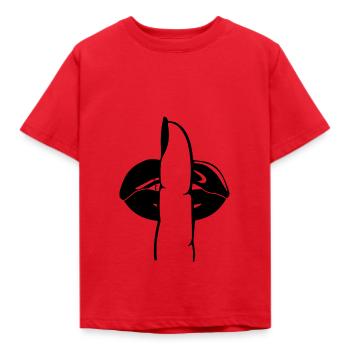 Lèvres doigts - T-shirt Enfant - rouge - Devant - AI Model Kid Male (0cm)