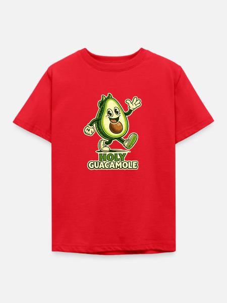 Heilige Guacamole Avocado Cartoon - Kinder T-Shirt - Rot