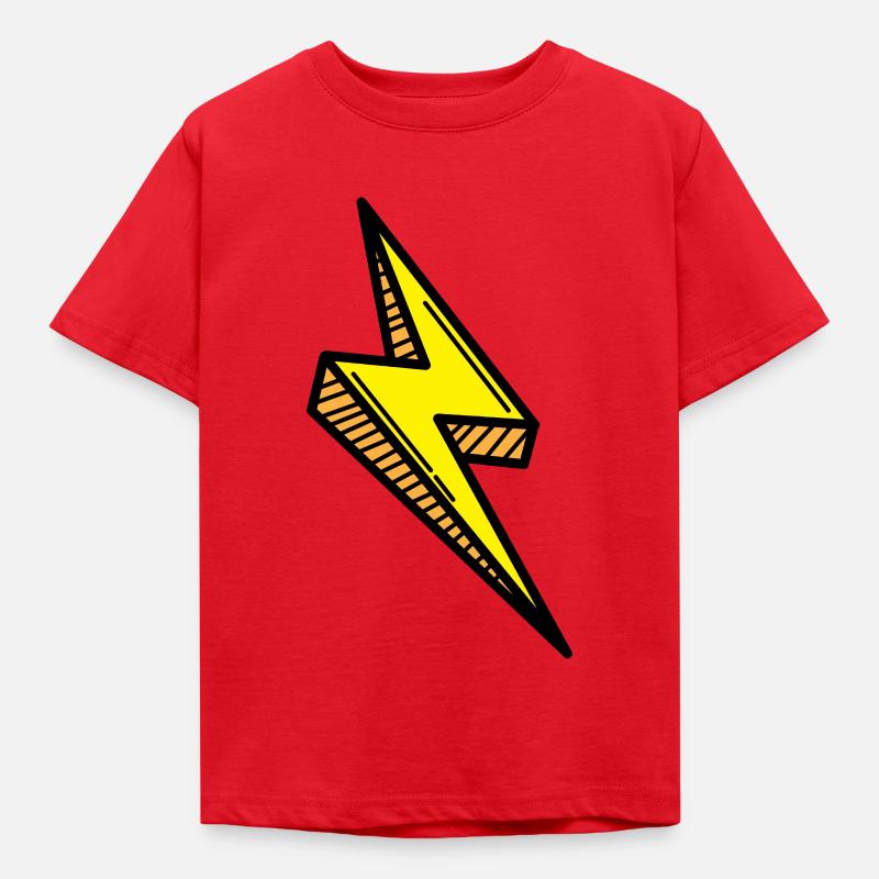 Blitz Comic Schnell - Kinder T-Shirt - Rot