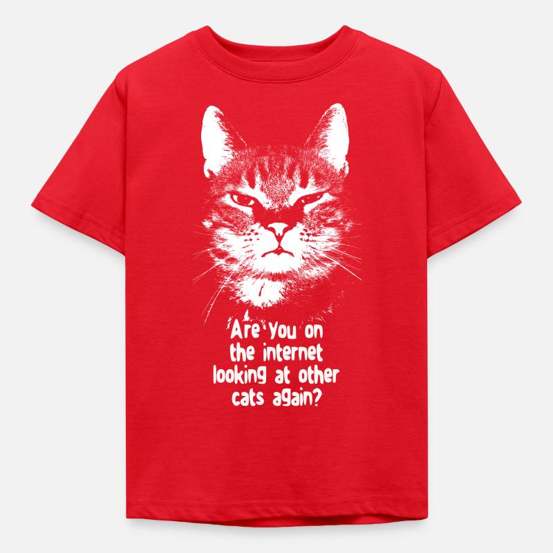 Internet-Katze - Kinder T-Shirt - Rot