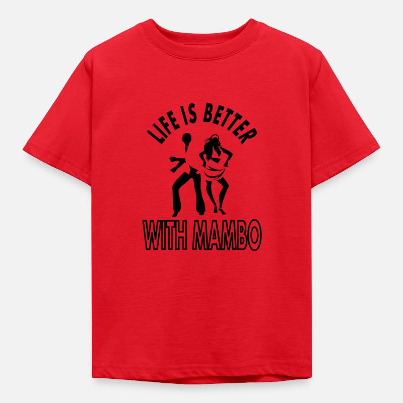 Mambo dance Mambo dancer dancer dancing couple dance - Kids' T-Shirt - red