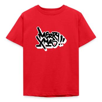 Merry Xmas Tag - Kinder T-Shirt - Rot - Vorne - AI Model Kid Male (0cm)