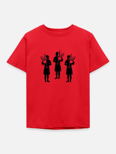 Dudelsack - Kinder T-Shirt - Rot