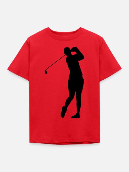 Golf - Kinder T-Shirt - Rot