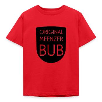 Original Meenzer Bub - Kinder T-Shirt - Rot - Vorne - AI Model Kid Male (0cm)