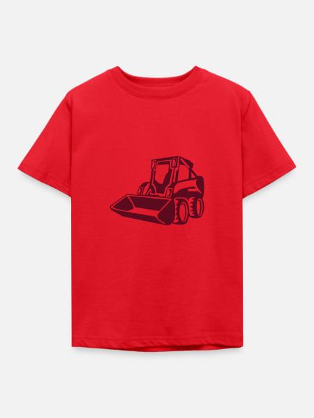 bobcat 1col - Kinder T-Shirt - Rot