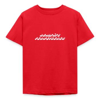 Realitäts-Verweigerer - Kinder T-Shirt - Rot - Vorne - AI Model Kid Male (0cm)