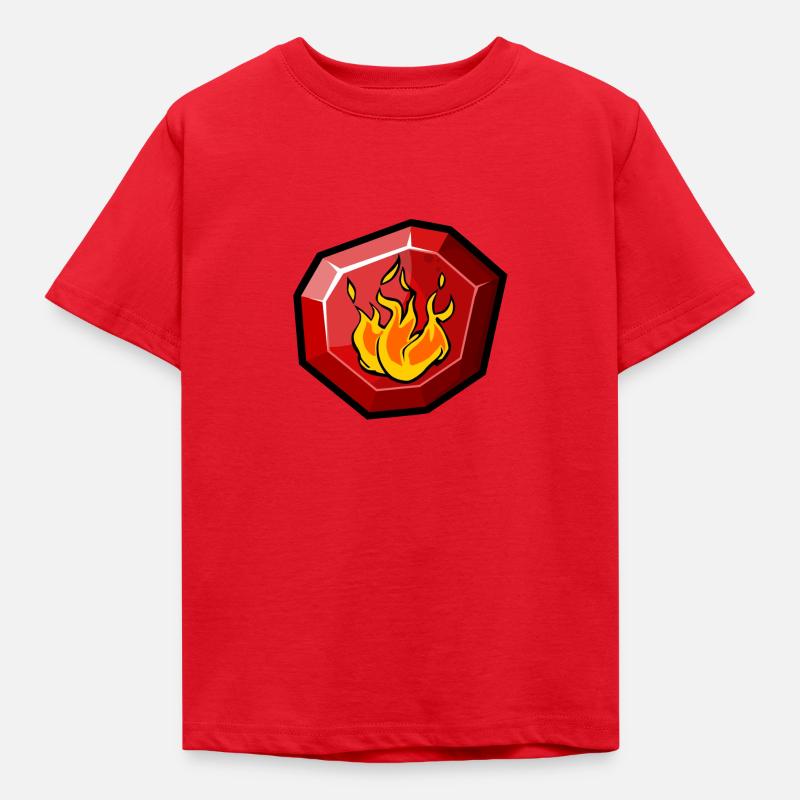 feu de l'élément - T-shirt Enfant - rouge