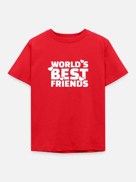 Freunde - Kinder T-Shirt - Rot