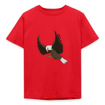 Attaquante de l’aigle à tête blanche - T-shirt Enfant - rouge - Devant - AI Model Kid Male (0cm)