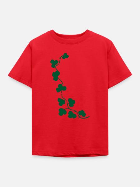 Zierklee - Kinder T-Shirt - Rot
