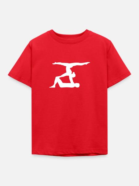 Akrobatik - Kinder T-Shirt - Rot