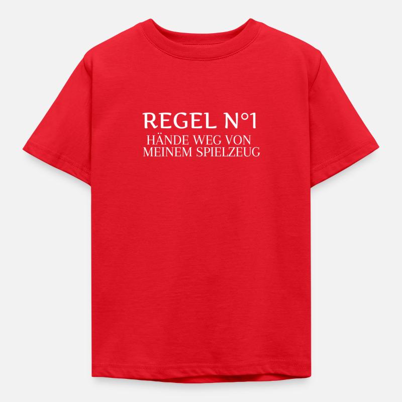 Regel Nummer 1 - Kinder T-Shirt - Rot
