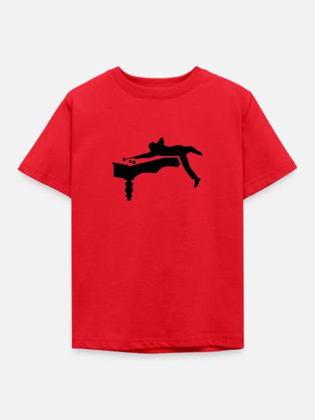 Billard - Kinder T-Shirt - Rot