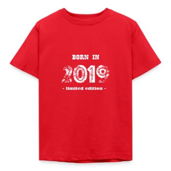 NÉ EN 2019 - édition limitée - T-shirt Enfant - rouge - Devant - AI Model Kid Male (0cm)