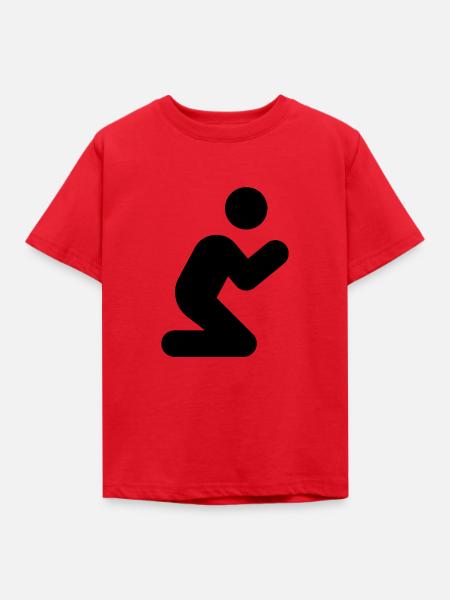 Pray Black - Kinder T-Shirt - Rot