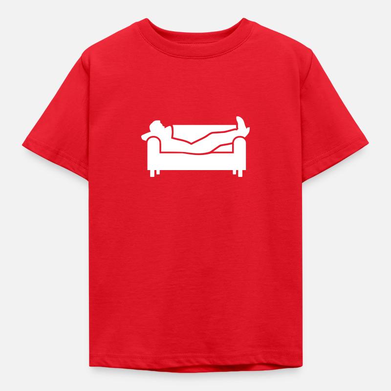Couch - Kinder T-Shirt - Rot