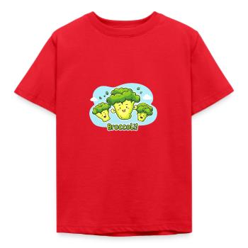 Brocoli - T-shirt Enfant - rouge - Devant - AI Model Kid Male (0cm)