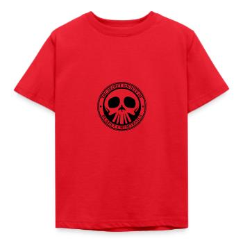 TÖDLICHE CHEMTRAILS - Kinder T-Shirt - Rot - Vorne - AI Model Kid Male (0cm)