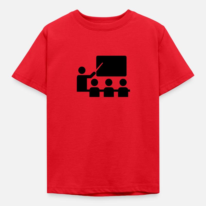 Schule - Kinder T-Shirt - Rot