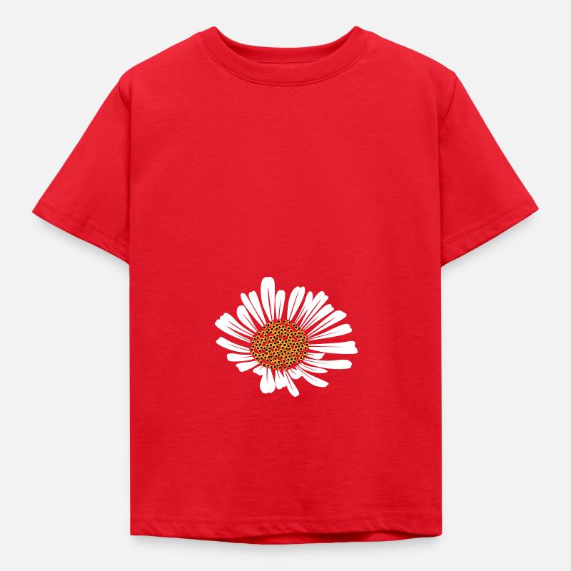 Gänseblümchen - Kinder T-Shirt - Rot