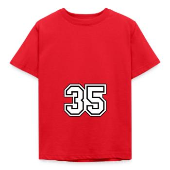 35 - T-shirt Enfant - rouge - Devant - AI Model Kid Male (0cm)