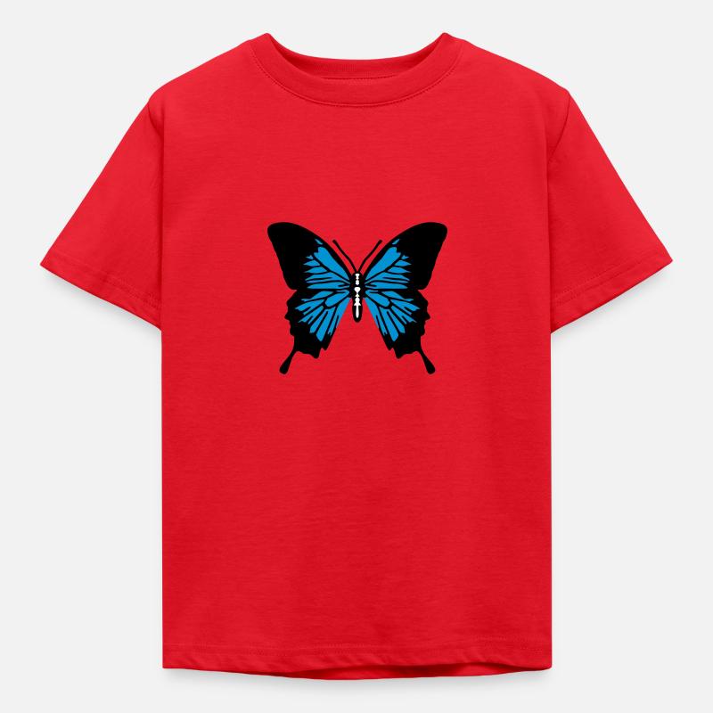 Schmetterling - Kinder T-Shirt - Rot