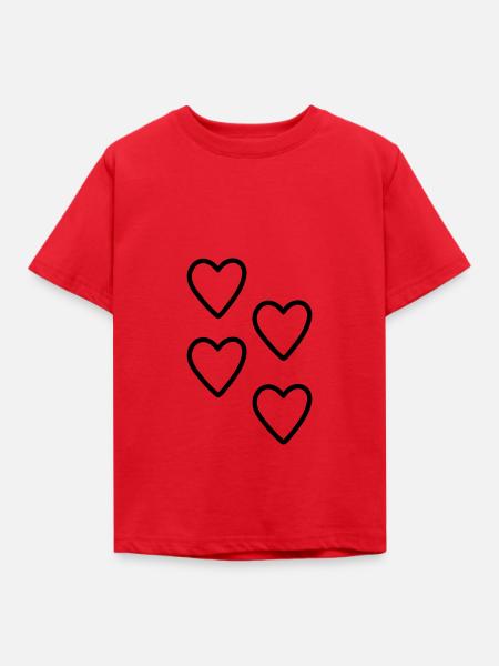 Heart Gift Idea - Kids' T-Shirt - red