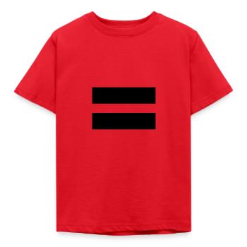 Equality - Kids' T-Shirt - red - Front - AI Model Kid Male (0cm)