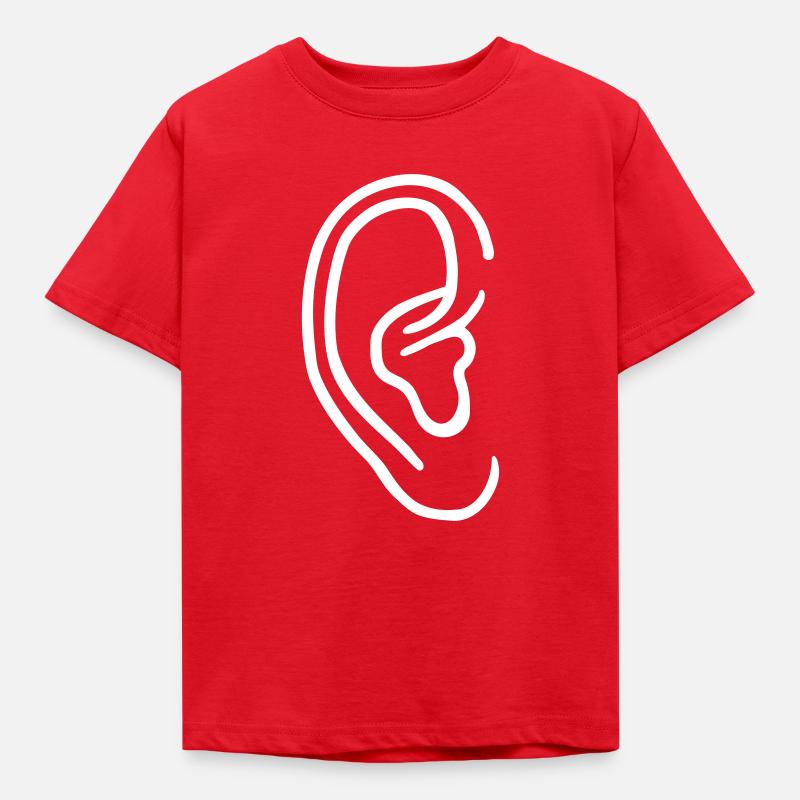 Ohr - Kinder T-Shirt - Rot