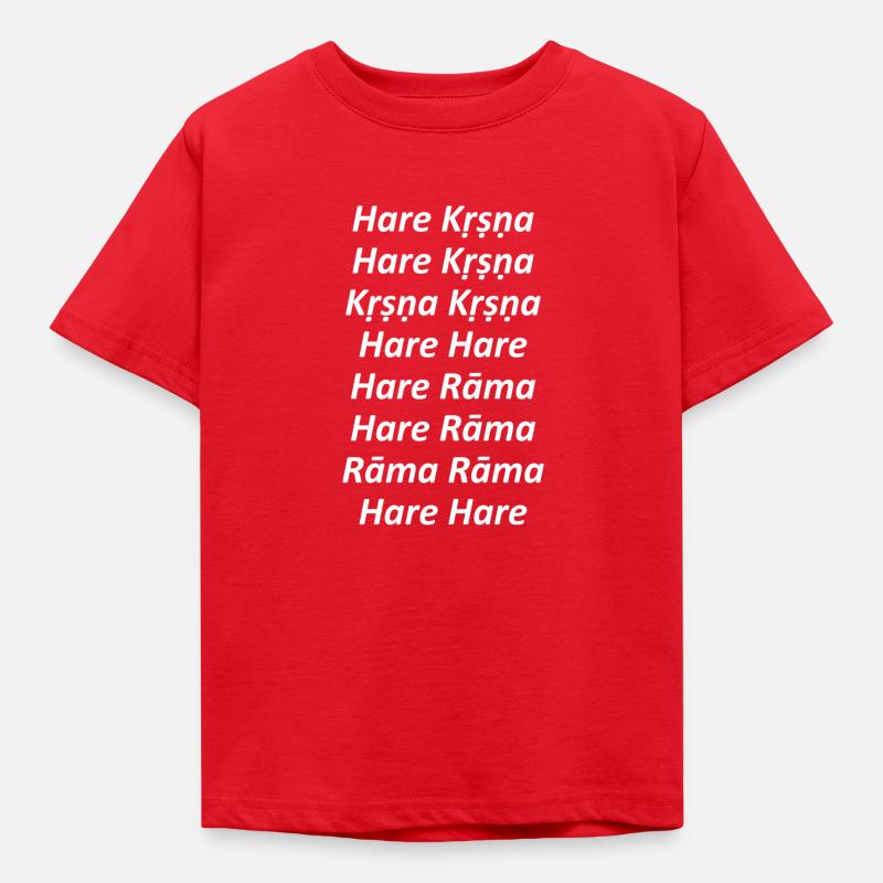 Hare Krishna - Maha mantra - T-shirt Enfant - rouge