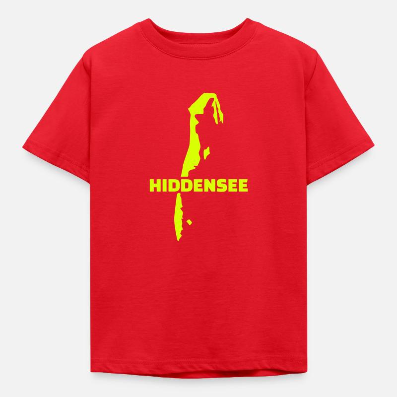 Hiddensee - Kinder T-Shirt - Rot