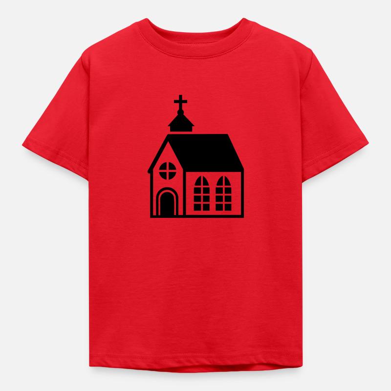 Kirche - Kinder T-Shirt - Rot