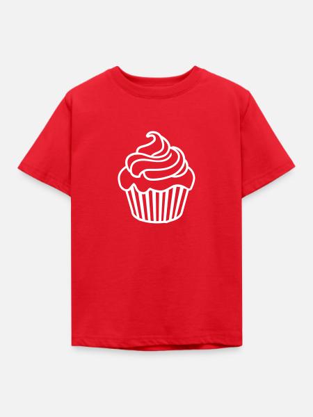 Cupcake - Kinder T-Shirt - Rot