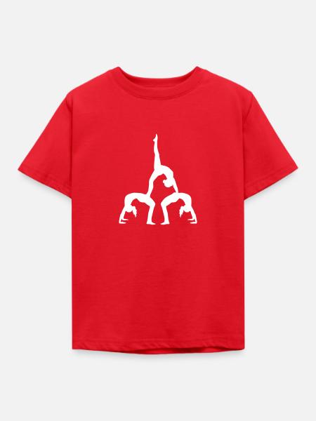 Akrobatik - Kinder T-Shirt - Rot
