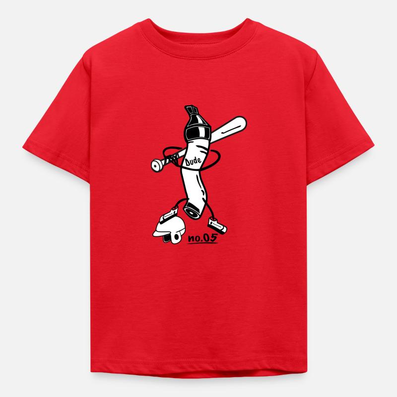 Dude no 05 - Kinder T-Shirt - Rot