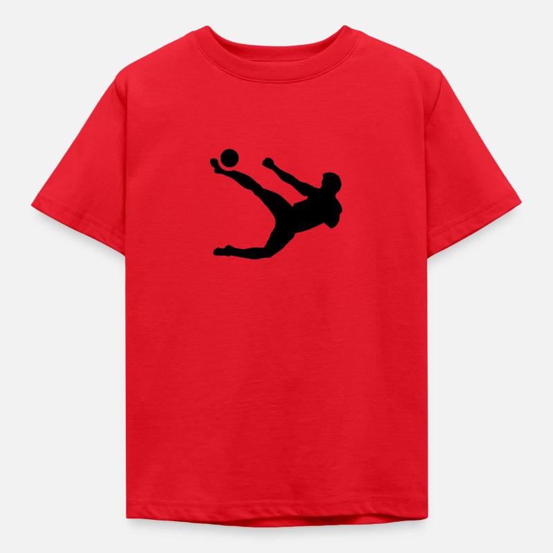 Fußball - Kinder T-Shirt - Rot