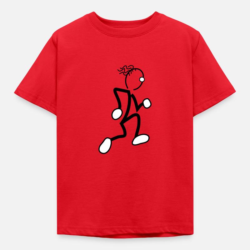 Jogging, Running - Kinder T-Shirt - Rot