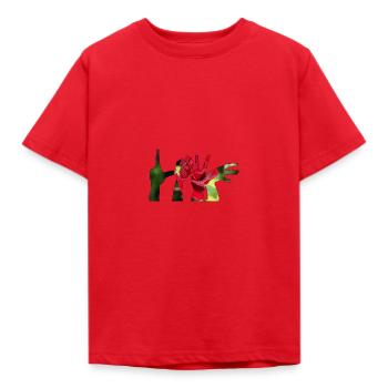L'Amour des Mains - T-shirt Enfant - rouge - Devant - AI Model Kid Male (0cm)