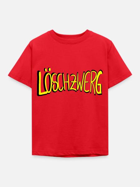 Feuerwehr - Löschzwerg - Kinder T-Shirt - Rot