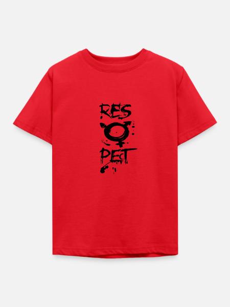 Respect Trans - Kinder T-Shirt - Rot