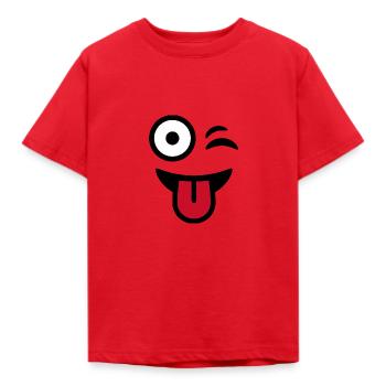 Zwinker Zwinker - Kinder T-Shirt - Rot - Vorne - AI Model Kid Male (0cm)