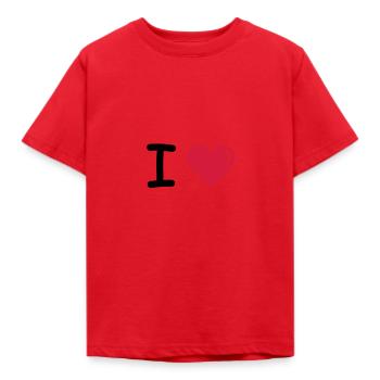 I love - T-shirt Enfant - rouge - Devant - AI Model Kid Male (0cm)